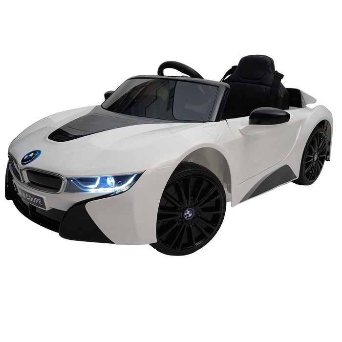 12 Volt Ride On Bmw I8 Kids Electric Car 1 Seat EVA Wheels