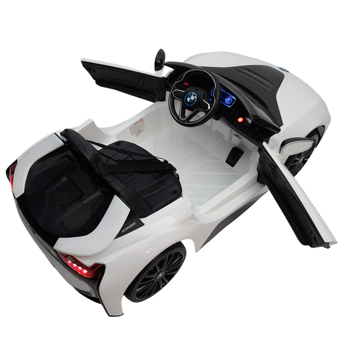 12 Volt Ride On Bmw I8 Kids Electric Car 1 Seat EVA Wheels