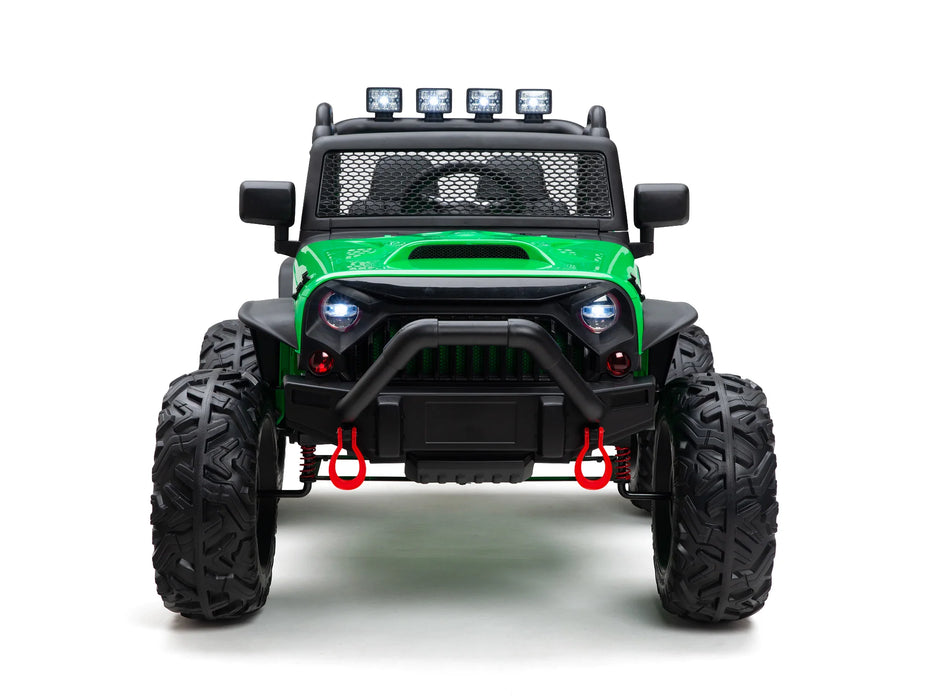 24 Volt Electric UTV Kids Ride On Car Eva Rubber Wheels 1 Leather Seats 2 motors