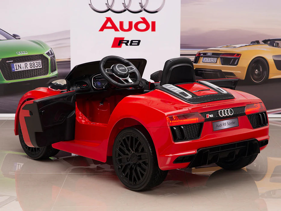 Kids 12 Volts Ride On Audi Spyder Model Remote Control Leather Seat EVA Wheels