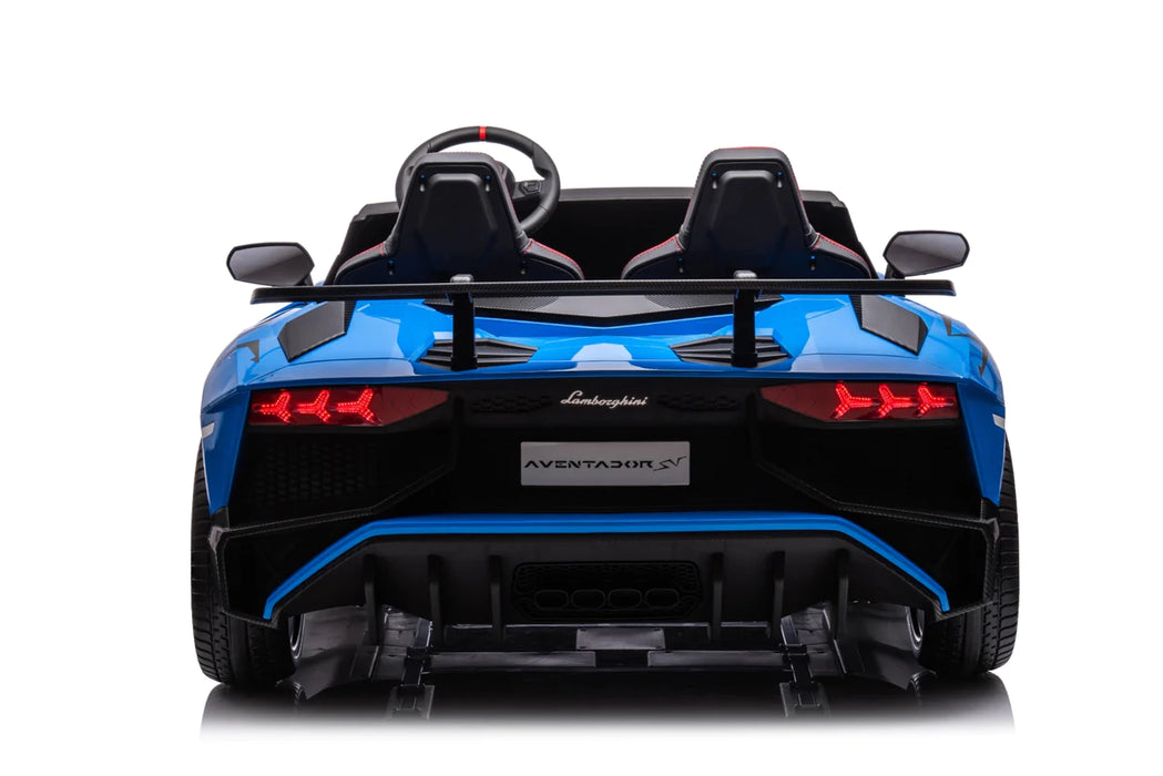 24V Powered Kids Lamborghini XXL Car Tubeless Air Tires 2 Leather Seats