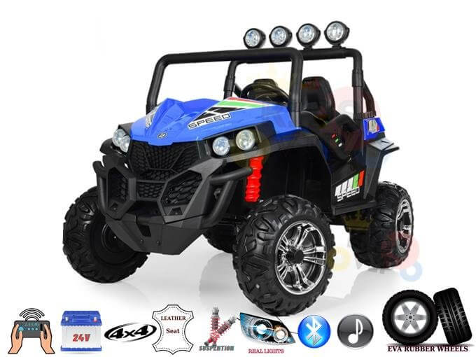 24Volt 4x4 Electric Powered Kids Ride On Car Buggy 2 Seats Remote Control