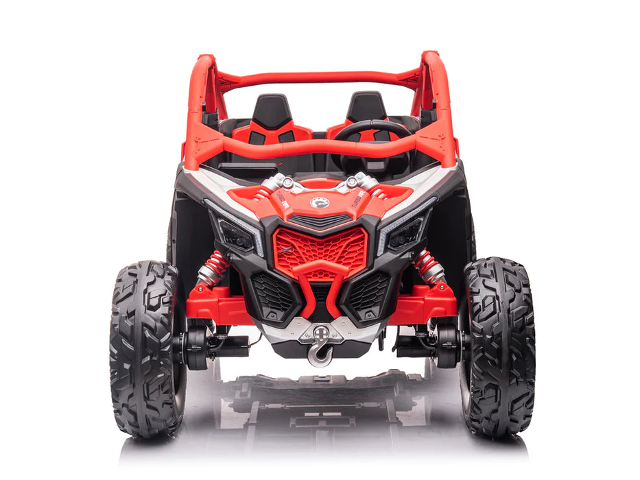 24 V Can-Am Maverick Kids Powered Ride On Buggy 2 Leather Seats Remote Control EVA Wheels