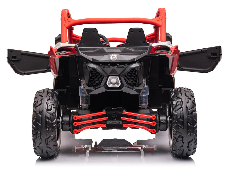24 V Can-Am Maverick Kids Powered Ride On Buggy 2 Leather Seats Remote Control EVA Wheels