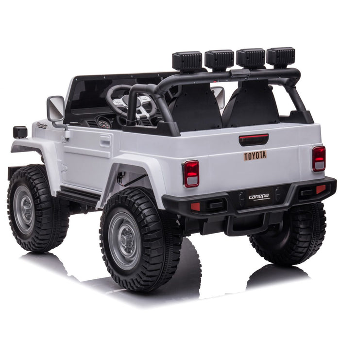 24V Powerful S316 Toyota FJ40 4×4 Truck for Kids 2 Leather Seats EVA Rubber Wheels Remote Control