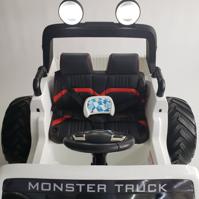 Kids Electric Ride On Monster Truck 4 Motors 2 Battery 12 Volt Each Remote Control 1 Big Comfortable seat