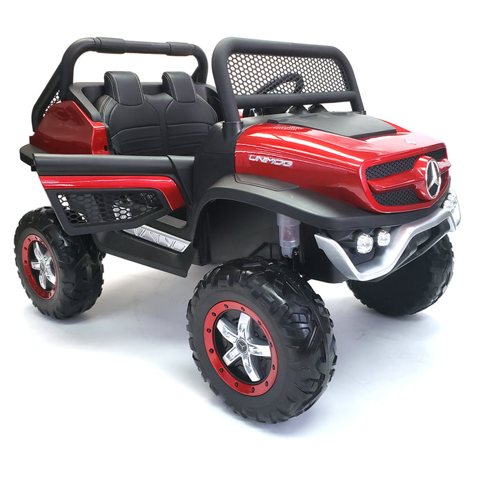 24 Volt Mercedes Unimog Battery  Powered  Kids Electric Ride Car  2 Leather Seats 2 Motors-200 Watts