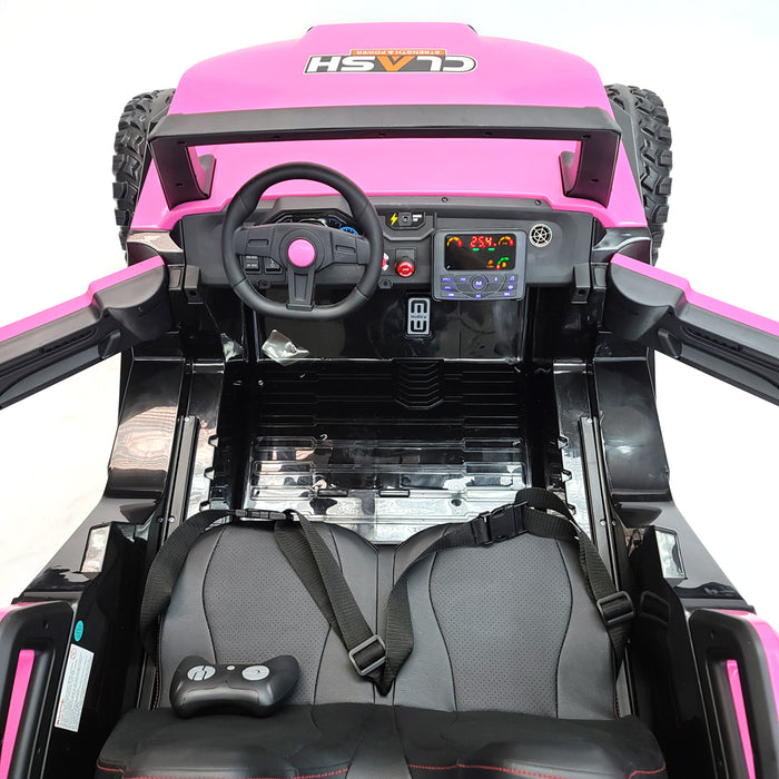Kids Electric OFF-ROAD BUGGY SX 1928 Pink 24 Volts, 4 Motors, 15' Wheels