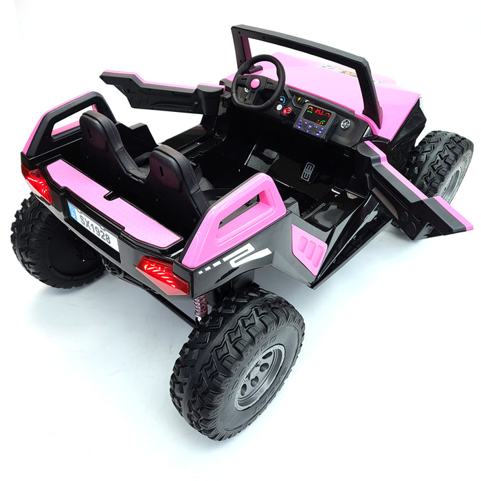 Kids Electric OFF-ROAD BUGGY SX 1928 Pink 24 Volts, 4 Motors, 15' Wheels