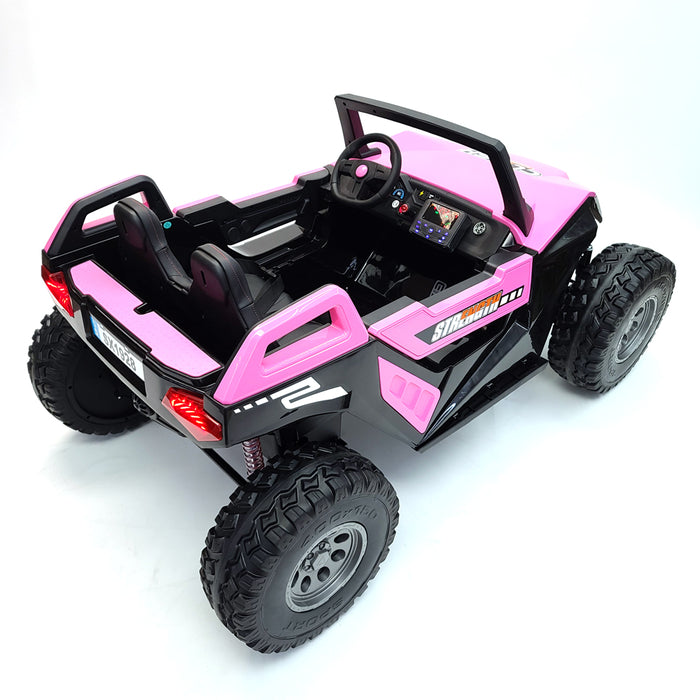 Kids Electric OFF-ROAD BUGGY SX 1928 Pink 24 Volts, 4 Motors, 15' Wheels