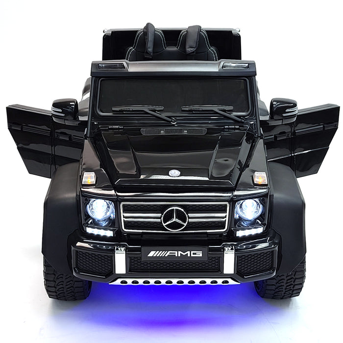 Mercedes Benz G63AMG Black Color Electric Ride On 6 Wheel Truck