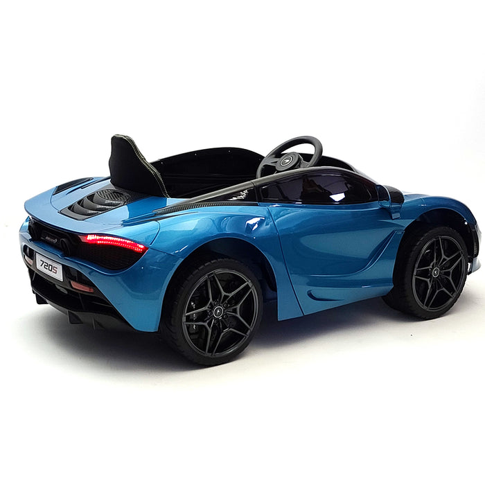 McLaren 720s Blue 12 Volt Toddler Ride On Car 2.4G Remote Control 1 Seat Vertical Open Able doors