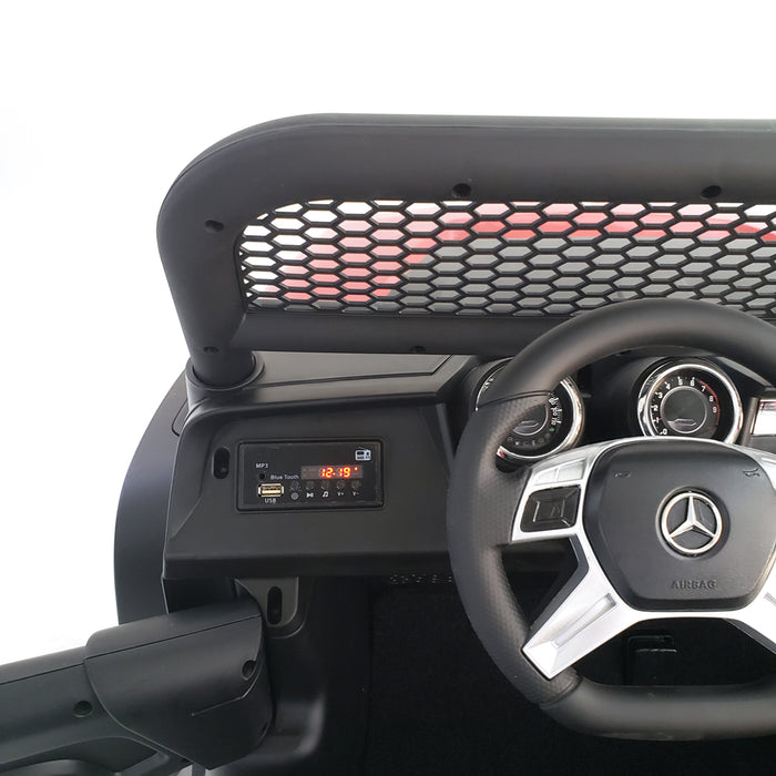 24 Volt Mercedes Unimog Battery  Powered  Kids Electric Ride Car  2 Leather Seats 2 Motors-200 Watts