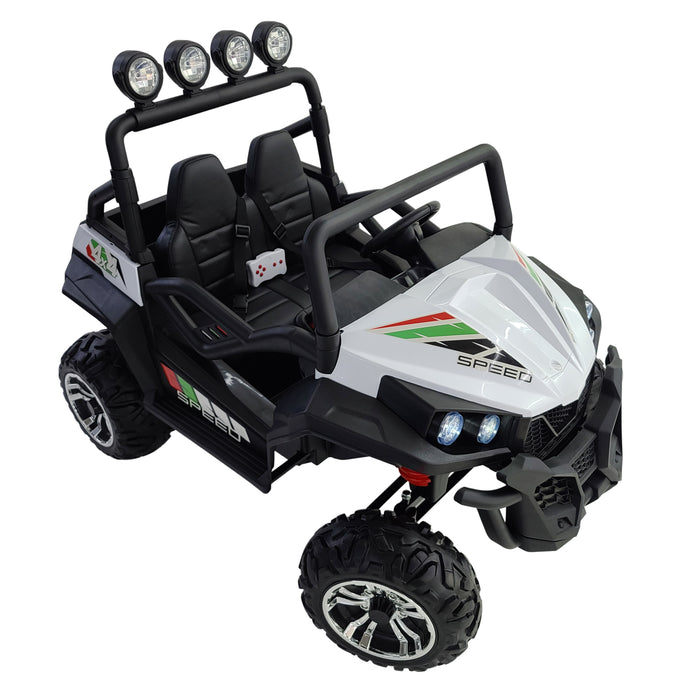 24 Volt Kids Electric 4x4 Powered Ride On Buggy 2 Seats EVA Wheels Remote Control
