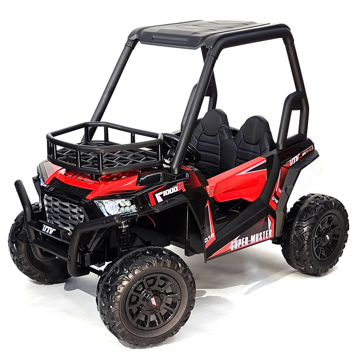 24 Volt Kids Ride On Powered Electric Golf Buggy 2 Leather Seats  2 Updated Motors Remote Control