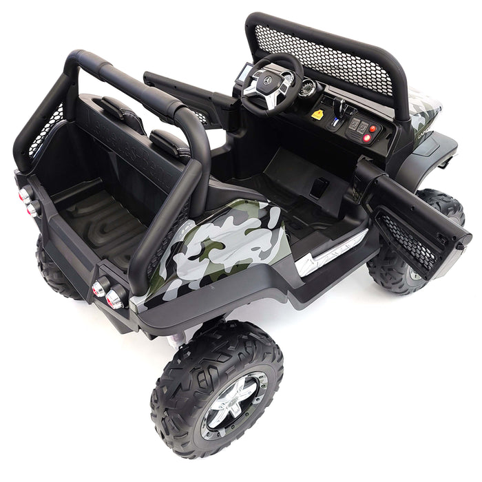 Battery Operated Kids Electric Ride On Mercedes Unimog Car MB Unimog 24V Army Green*2 Seats*24 Volt Battery*2 Motors-200 Watts Each