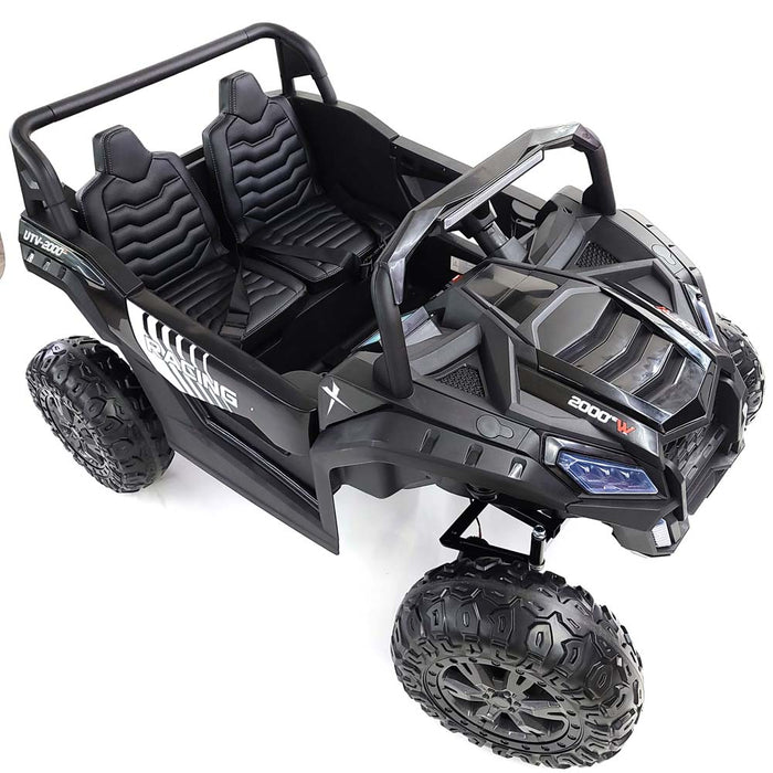 Buggy-A032-black Electric Ride On Buggy 24 volt 4 Motors- 60 Watts 2 Seats EVA Rubber Wheels