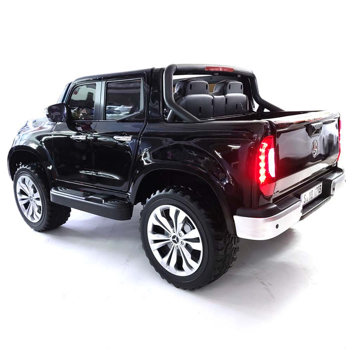Electric Ride On Mercedes MB-XMX606-black EVA Rubber Wheels 2 Leather Seats 4 Motors MP4 TV SCREEN