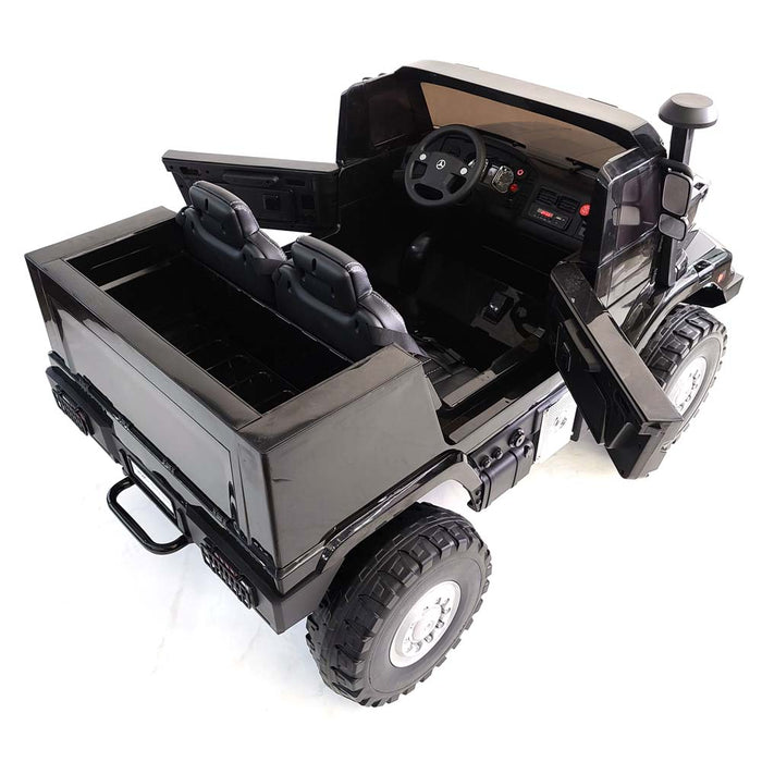 24 Volt Ride On Truck Electric Mercedes Zetros 2 Seats EVA Rubber Wheels 2 Upgraded motors Remote Control