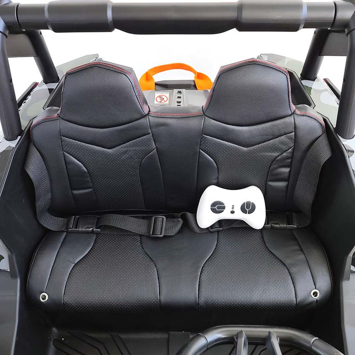24v 4x4 Powered Electric Ride On Car Buggy-XMX613 MP4 2 Leather Seats EVA Rubber Wheels Remote Control