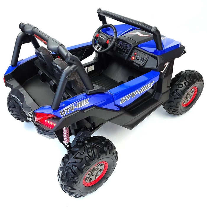 24 Volt Kids Electric Ride On Buggy MP4 TV Touch Screen 2 Leather Seats Rubber Wheels 200 Watts 2 Motors