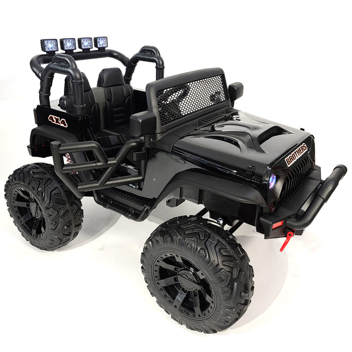 24 Volt UTV Ride On Car 1 Leather Seat 2 Motors Remote Control for kids 2 to 5 years old