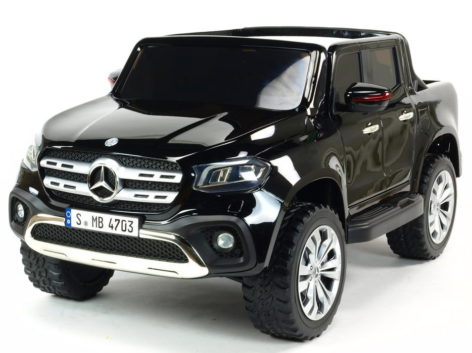 Electric Ride On Mercedes MB-XMX606-black EVA Rubber Wheels 2 Leather Seats 4 Motors MP4 TV SCREEN