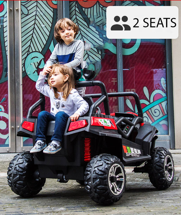 Kids Electric Ride On Buggy-S2588-24V-white Car *2 Seats*Rubber Wheels*4 updated motors ,240W,*3 Speed* 24 Volts.