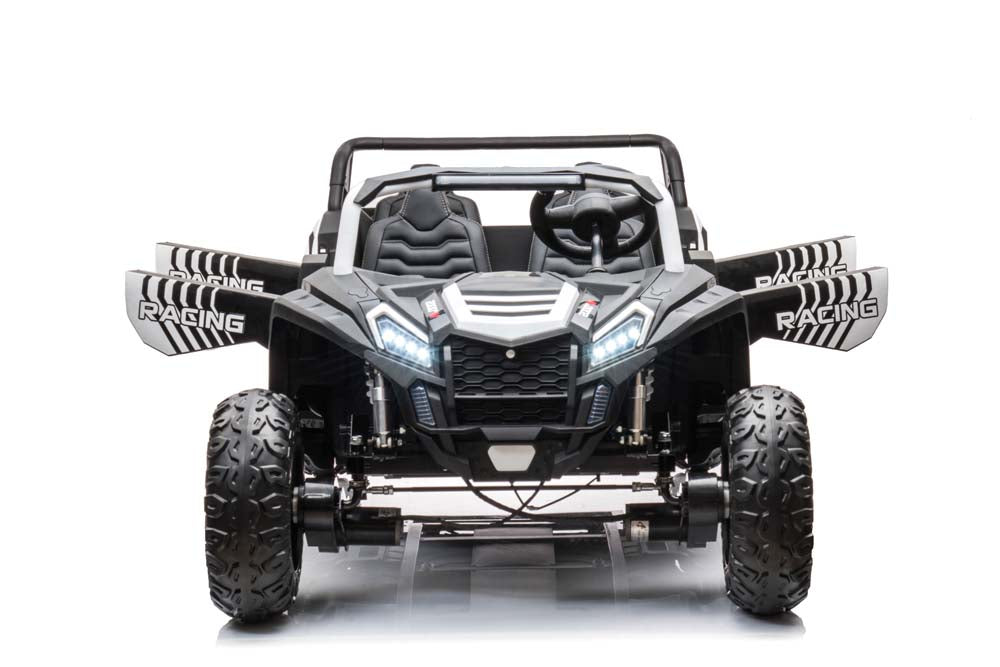 Electric Buggy A033 white 4 Leather Seats 4 Updated Motors 150 Watts EVA Rubber Wheels
