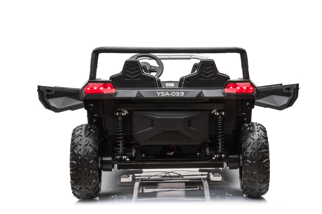 Electric Buggy A033 white 4 Leather Seats 4 Updated Motors 150 Watts EVA Rubber Wheels