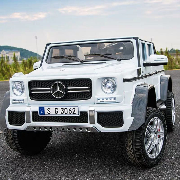 Copy of Kids Electric Ride On Mercedes G 650 Maybach WHITE Paint Remote Control Riding Toy Car *4 Motors*2 Large Leather Seat TV Screen *Remote Control