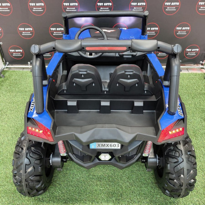 24 Volt Kids Electric Ride On Buggy MP4 TV Touch Screen 2 Leather Seats Rubber Wheels 200 Watts 2 Motors