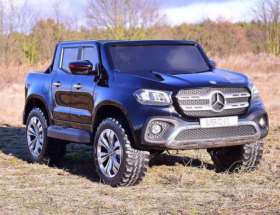 Electric Ride On Mercedes MB-XMX606-black EVA Rubber Wheels 2 Leather Seats 4 Motors MP4 TV SCREEN