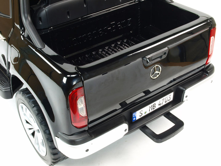 Electric Ride On Mercedes MB-XMX606-black EVA Rubber Wheels 2 Leather Seats 4 Motors MP4 TV SCREEN